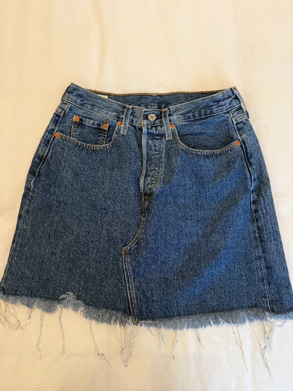 Levi's Denim Medium Wash Jean Skirt - 28